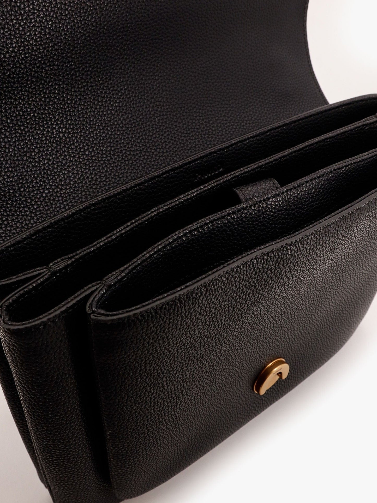 Borsa a tracolla in pelle con fibbia love birds in metallo