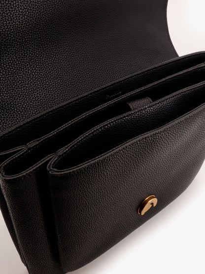 Borsa a tracolla in pelle con fibbia love birds in metallo thumbnail