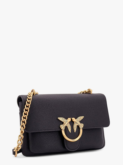 Borsa a tracolla in pelle con fibbia love birds in metallo thumbnail