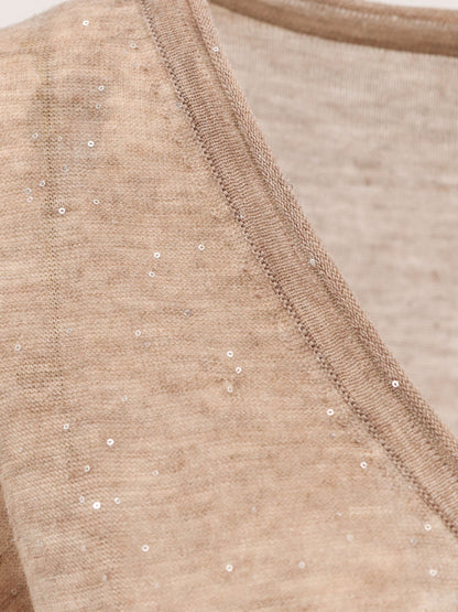 Salomone wool sweater with micro sequins thumbnail