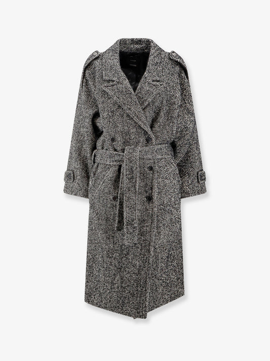 Carrube chevron cloth coat