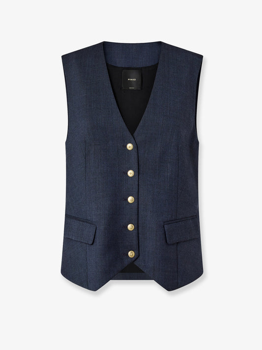 Ketchup wool blend vest