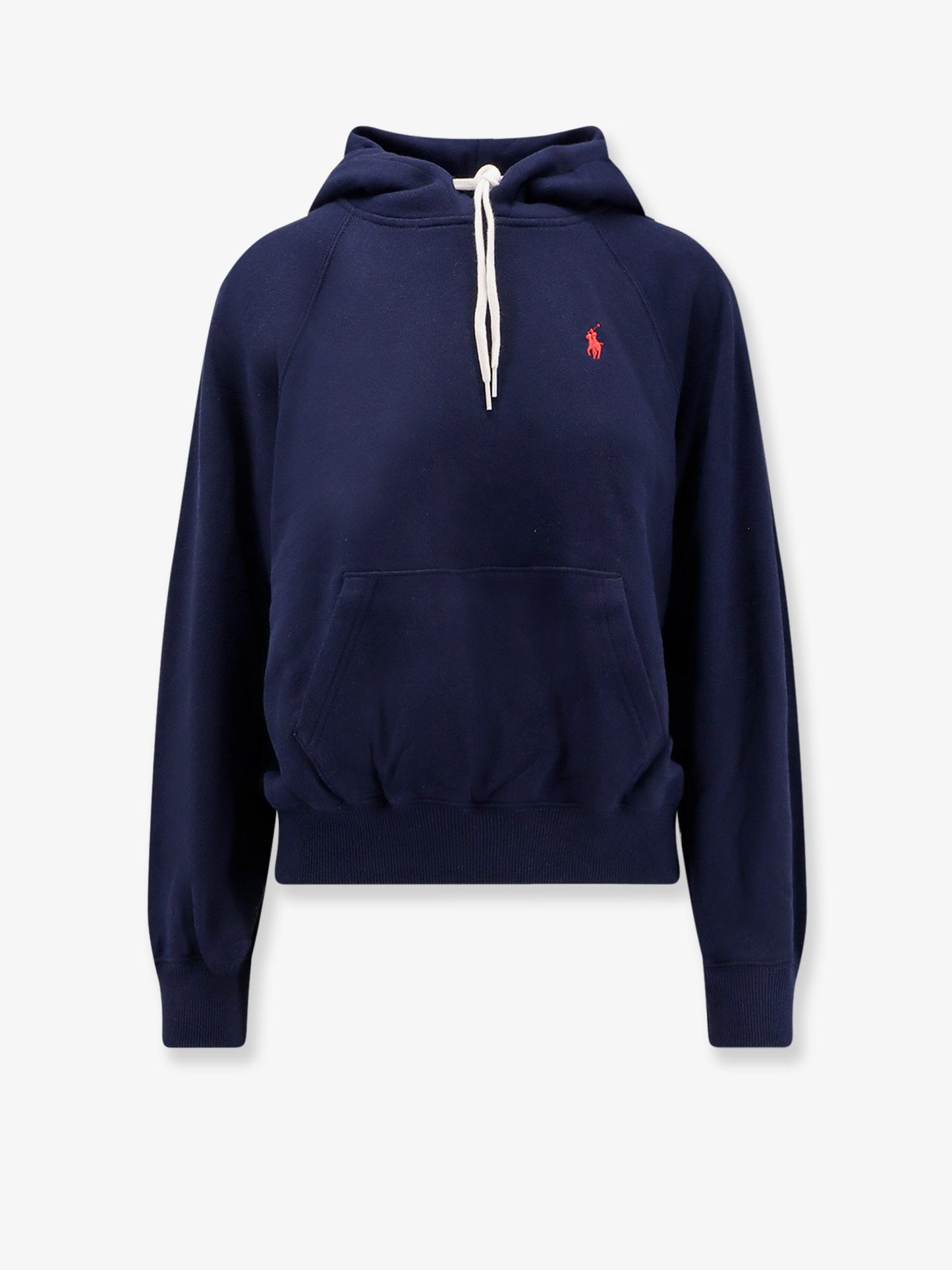 Cotton blend sweatshirt with hood