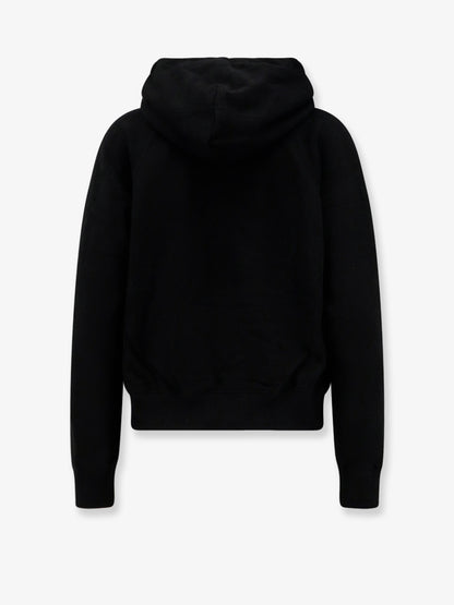 Cotton blend sweatshirt with hood thumbnail