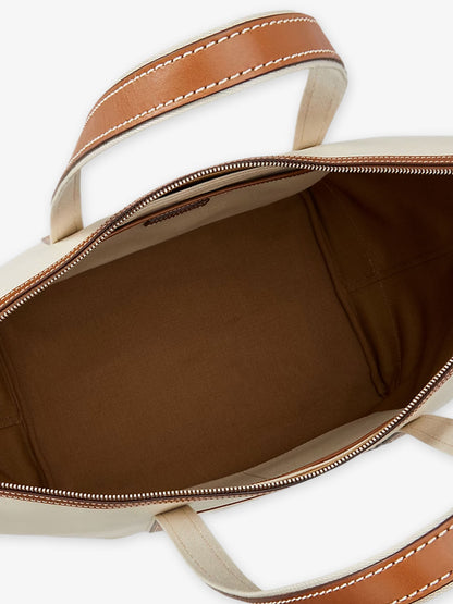 Canvas travel bag with leather profiles thumbnail