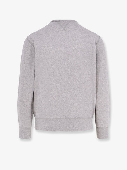 Cotton blend sweatshirt with logo thumbnail