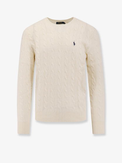 Wool and cashmere cable knit sweater thumbnail