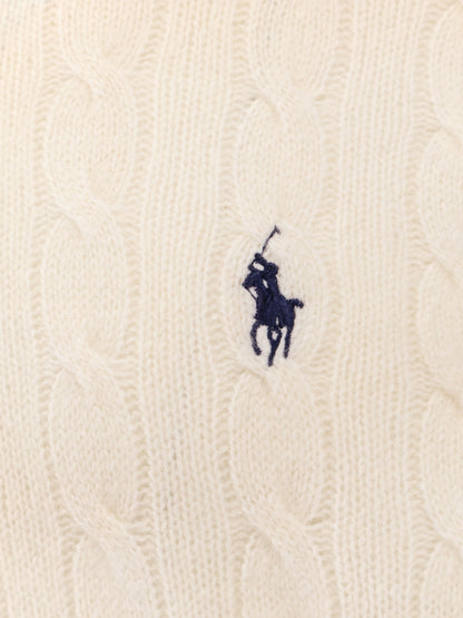 Wool and cashmere cable knit sweater thumbnail