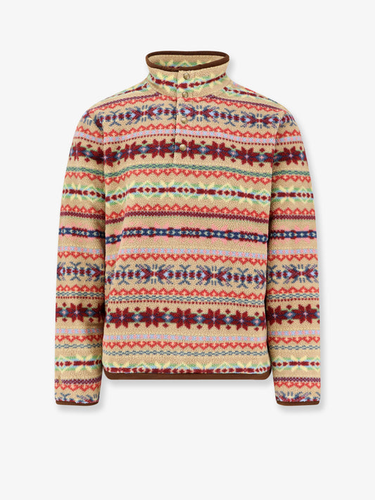 Multicolor recycled material sweatshirt