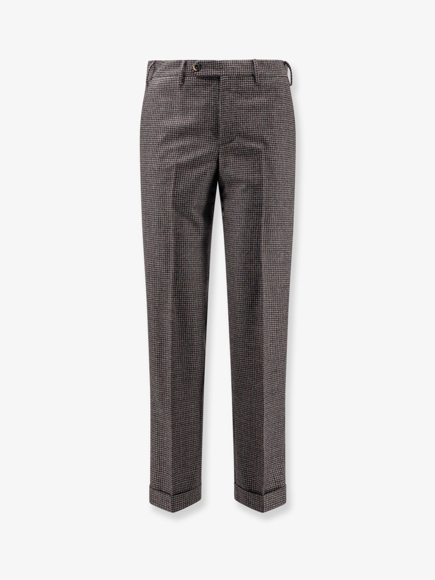 Madras wool trousers
