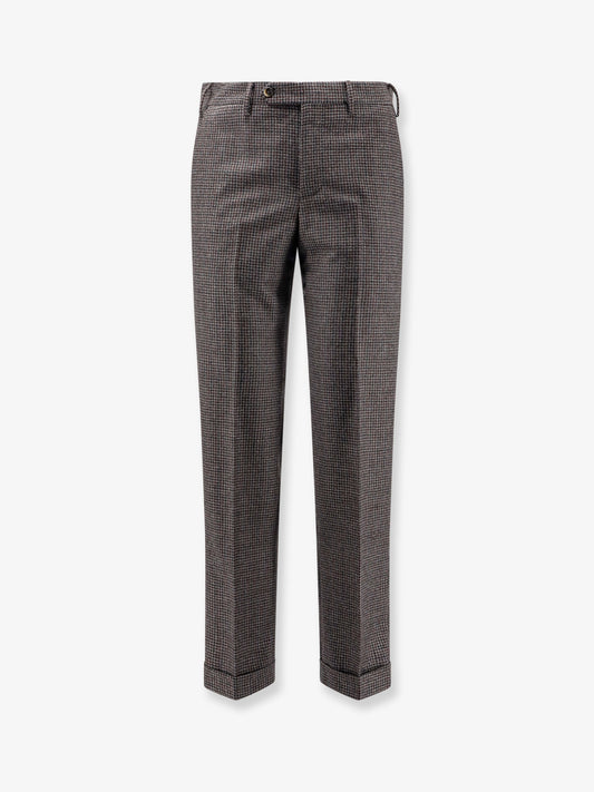 Madras wool trousers