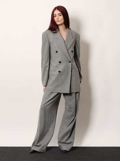 Manes wool blend double-breasted blazer thumbnail