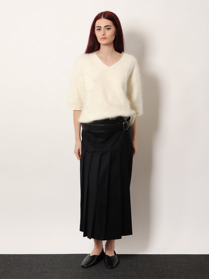Nayla pleated wool trousers skirt thumbnail