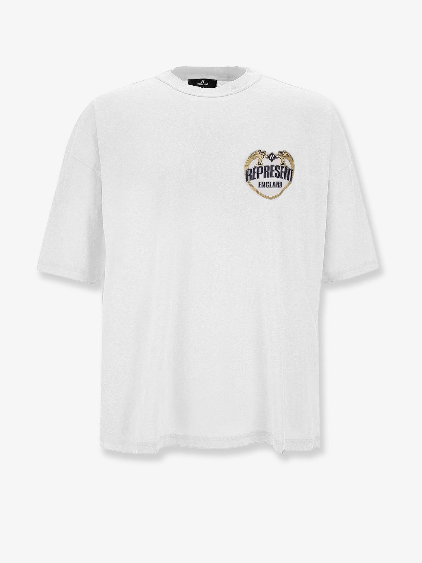 Cotton T-shirt with distressed effect