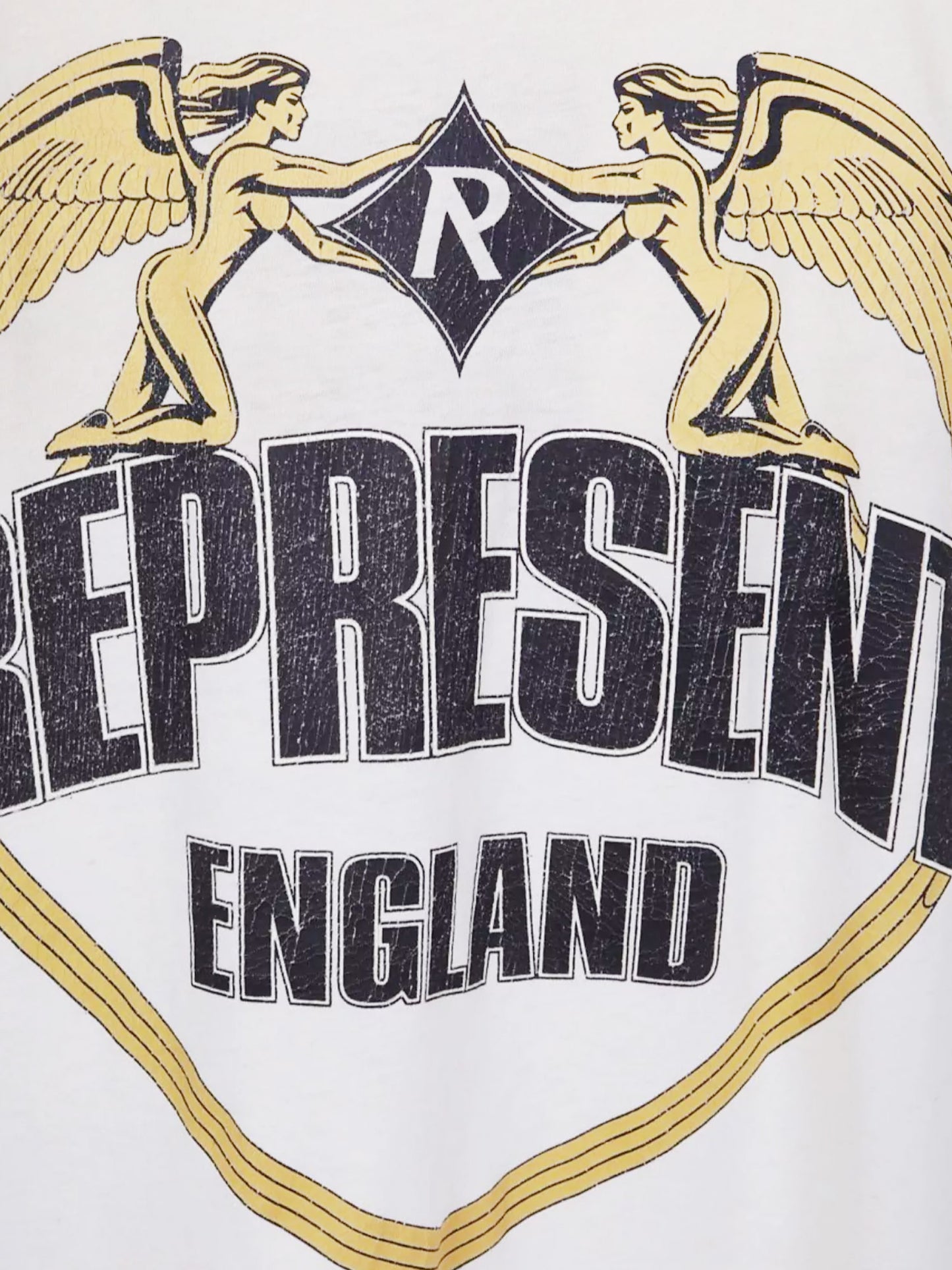 Cotton T-shirt with distressed effect