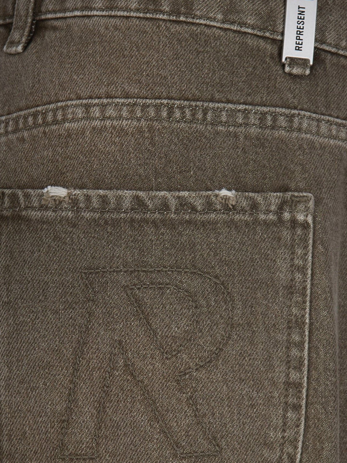 Jeans with rewashed effect