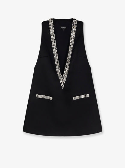 Nancie satin mini dress with rhinestones thumbnail