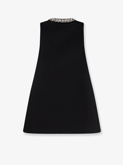 Nancie satin mini dress with rhinestones thumbnail