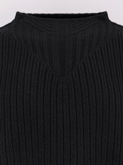 Fisherman Round Neck virgin wool sweater thumbnail