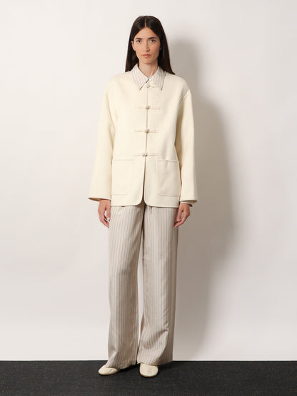 Mandarin closure wool jacket thumbnail