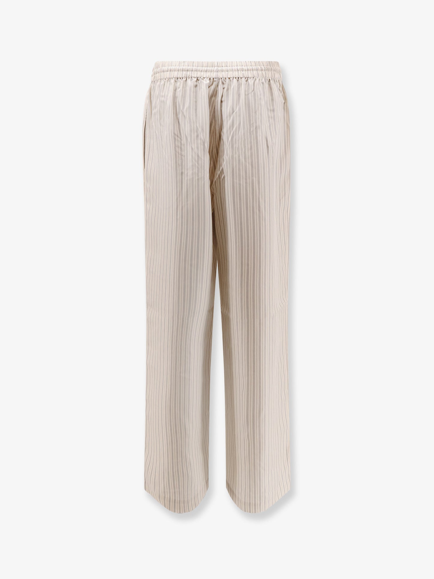 Silk striped trousers