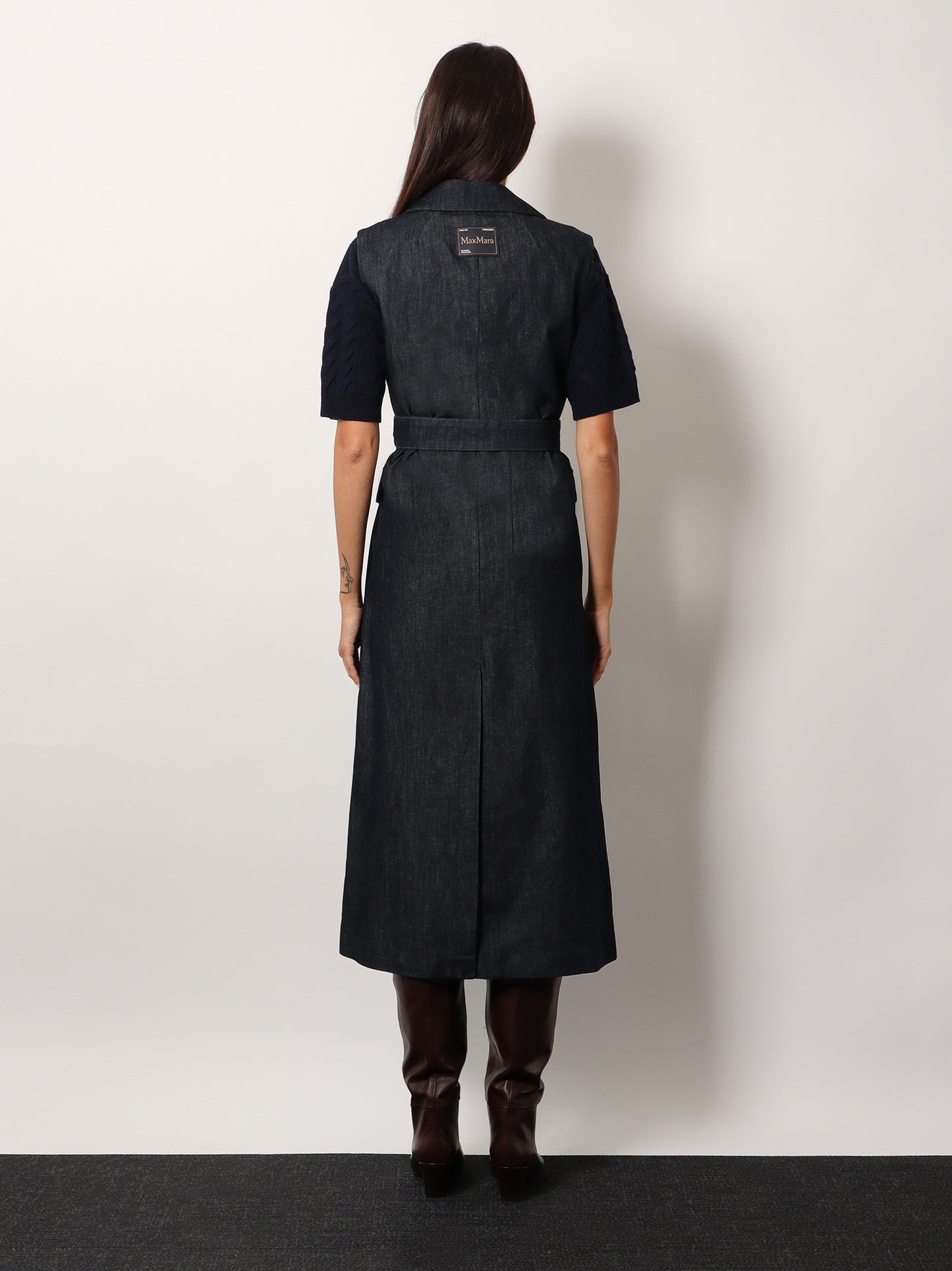 Greta midi denim dress