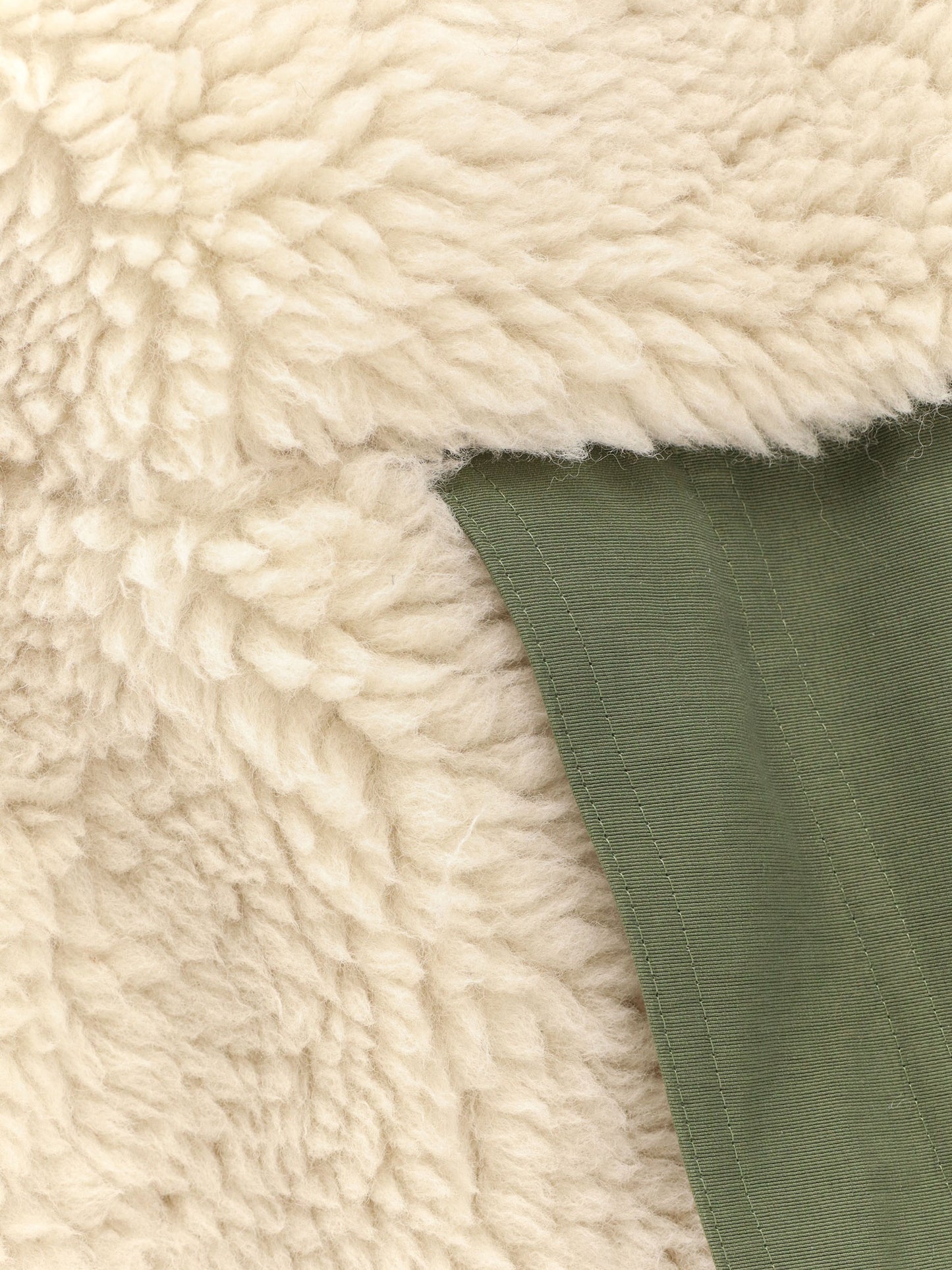 Eco shearling and nylon jacket