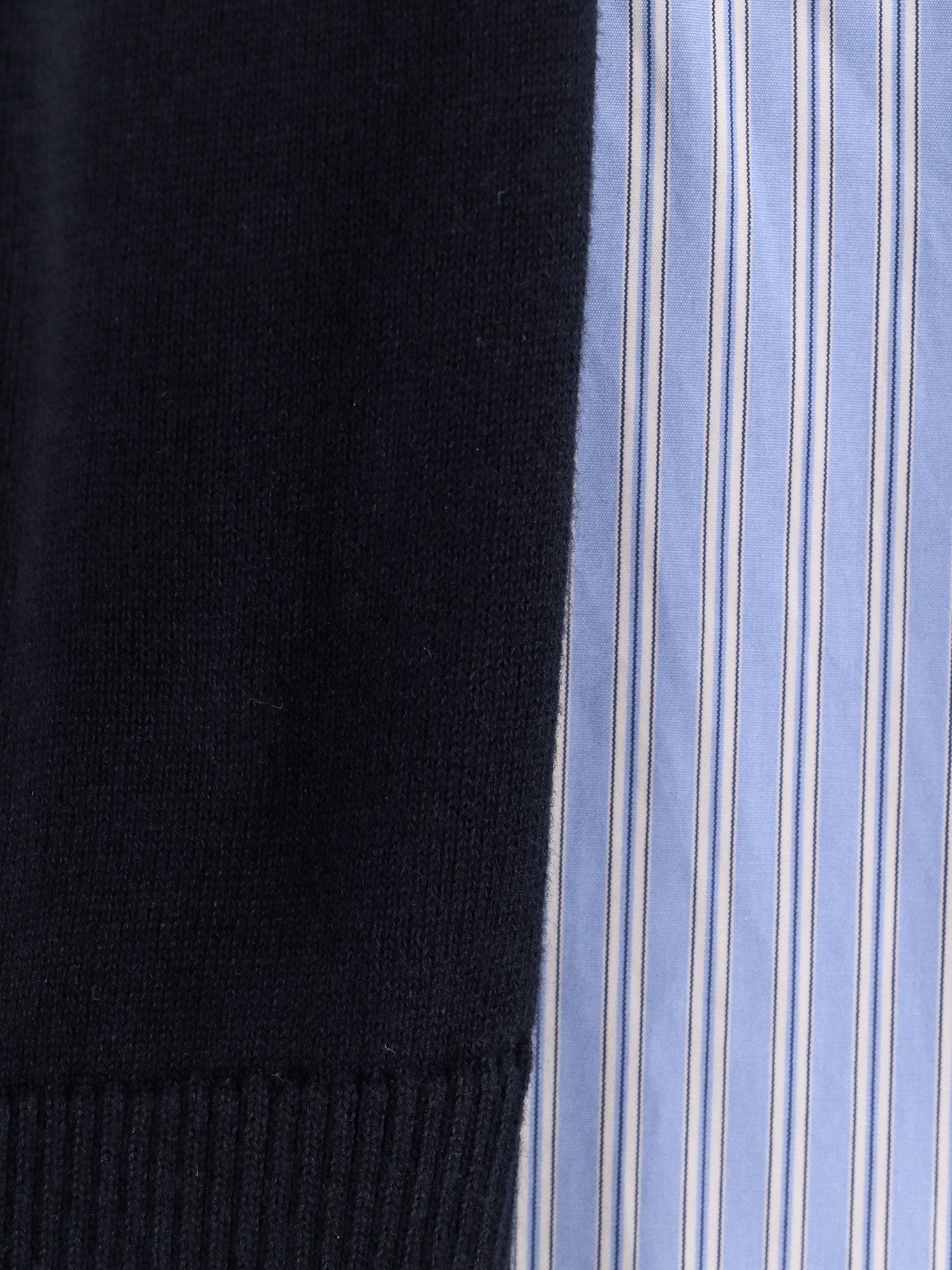 Cotton dress with fabric inserts