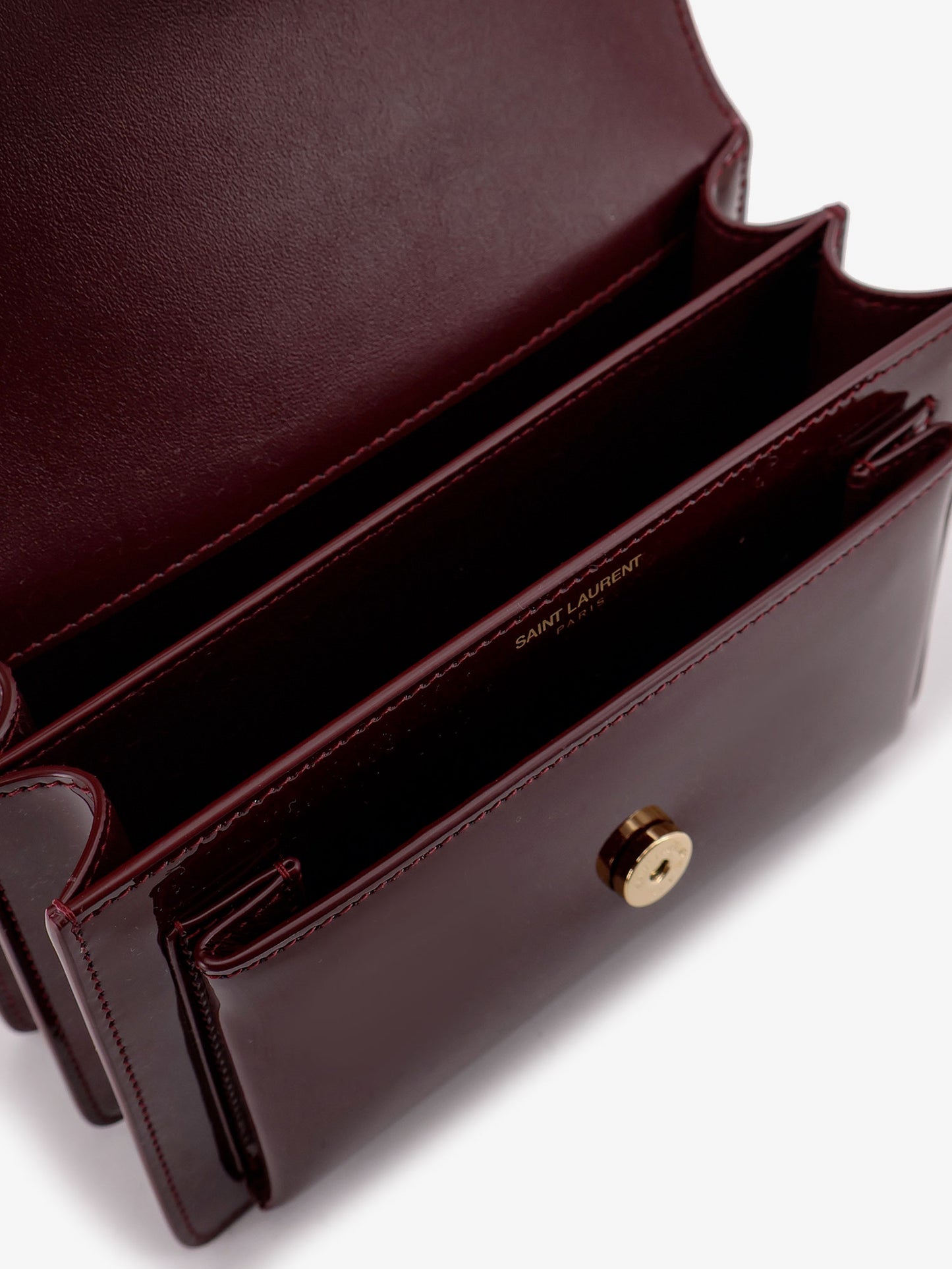 Sunset patent leather crossbody