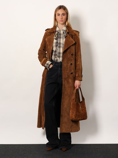 LE 5 À 7 suede shoulder bag thumbnail