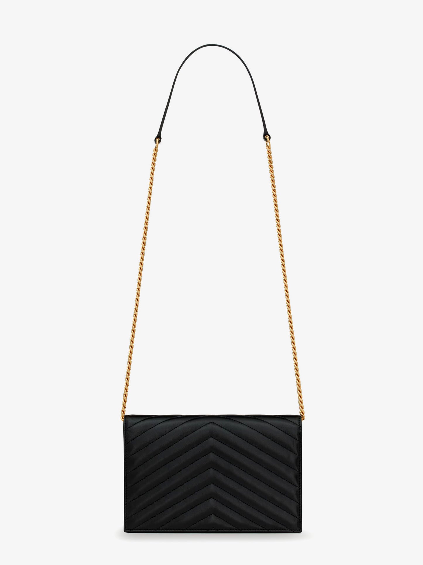 Envelope matelassé lather shoulder bag
