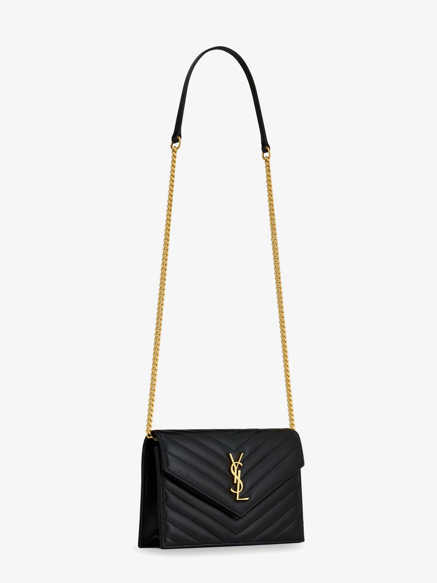Envelope matelassé lather shoulder bag