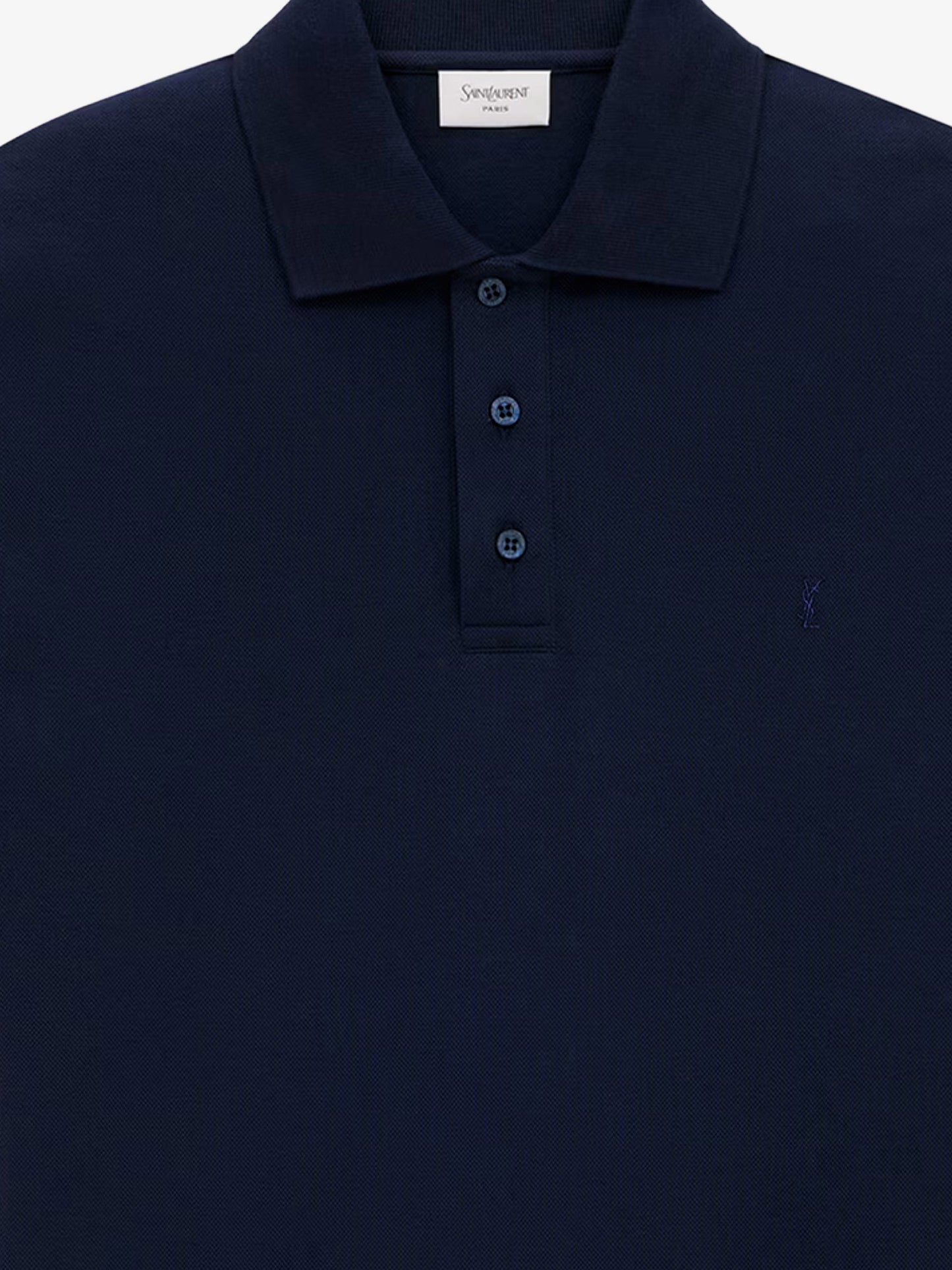 Recycled material polo shirt with Cassandre embroidery