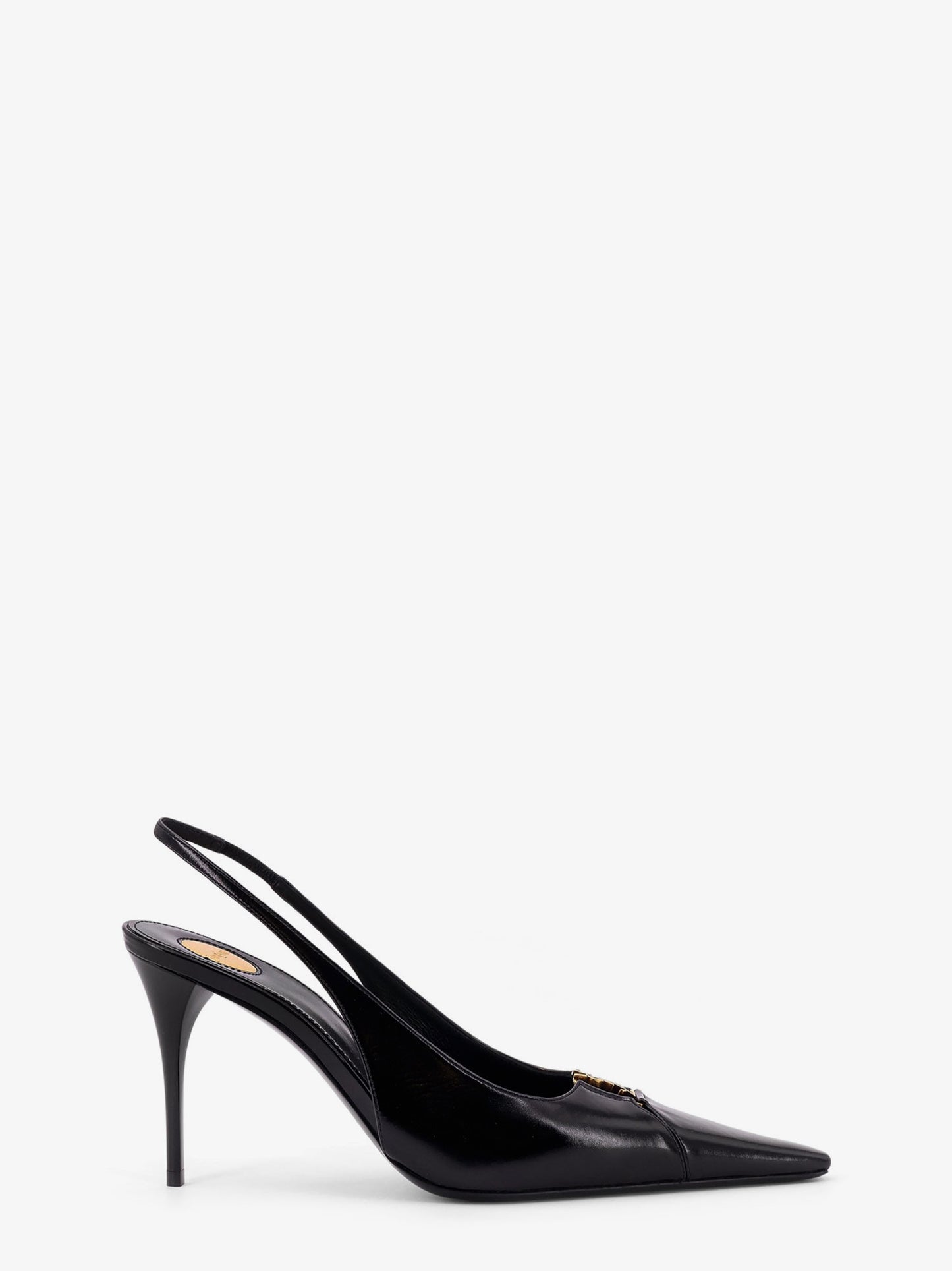 Babylone 90 Pum leather slingback pumps
