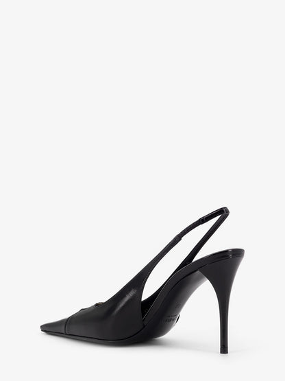 Babylone 90 Pum leather slingback pumps thumbnail