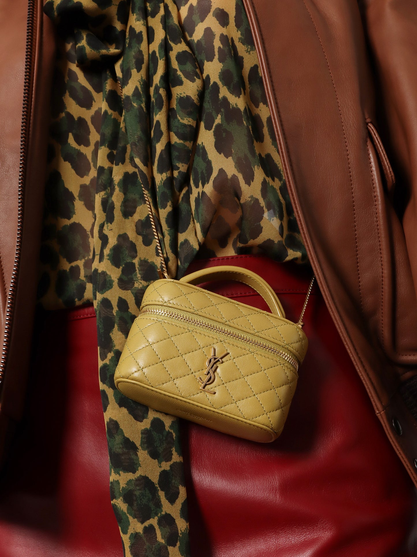 Vanity Gaby Micro leather shoulder bag