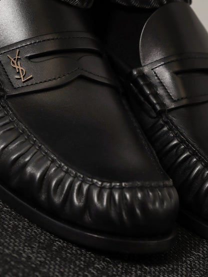 Laurent 05 leather loafers thumbnail