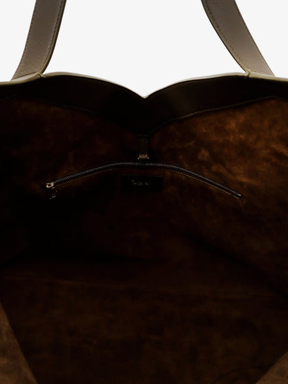 Y Oversize leather tote bag thumbnail