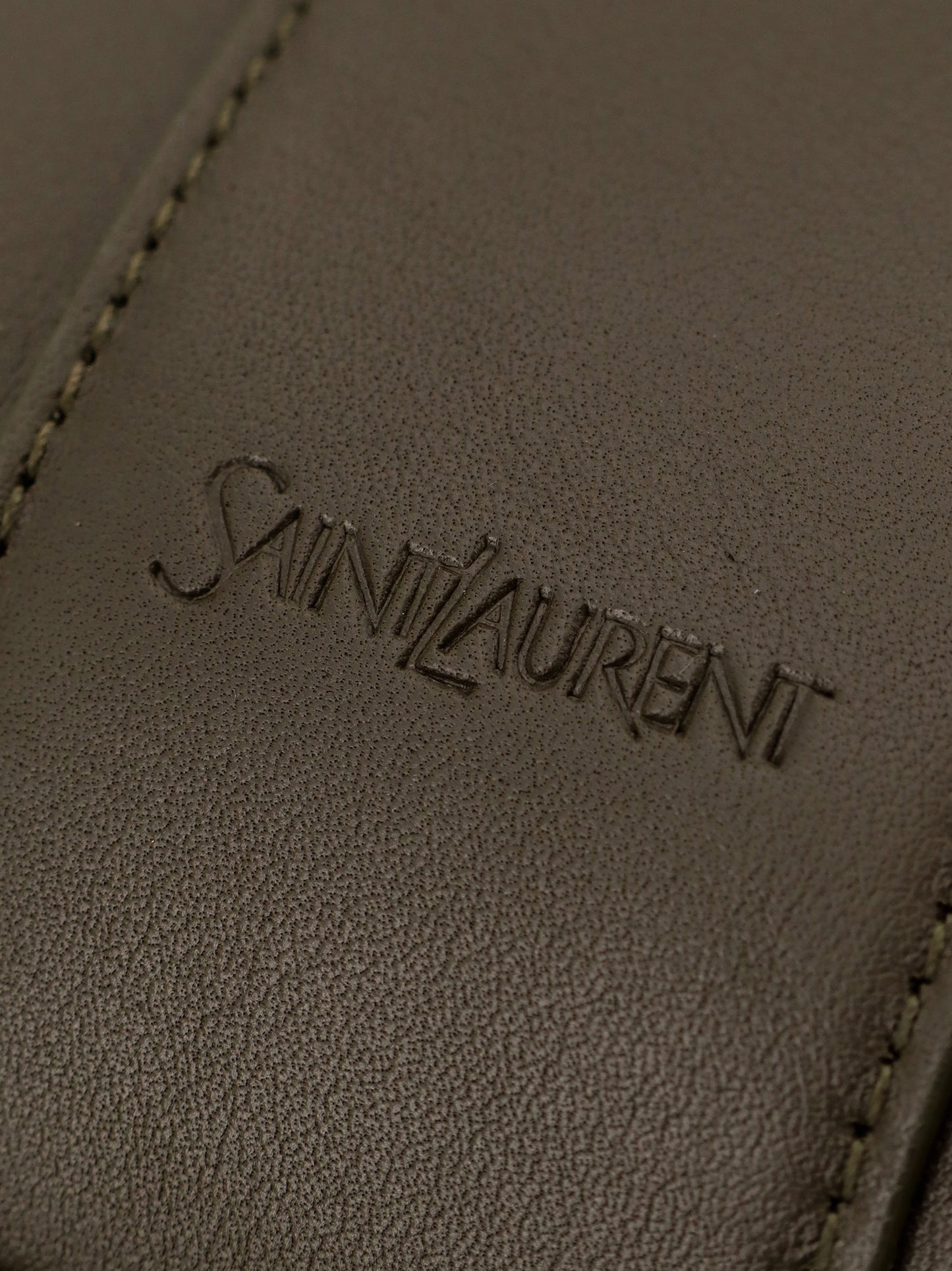 Y Oversize leather tote bag