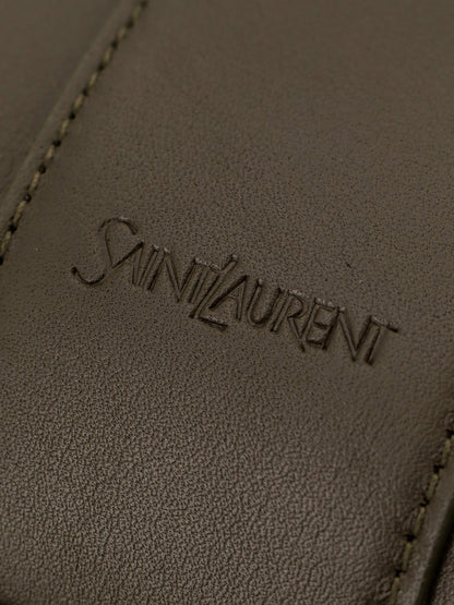 Y Oversize leather tote bag thumbnail