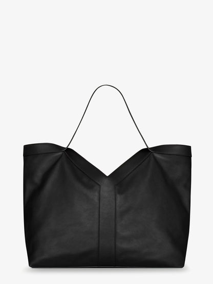 Y Oversize leather tote bag thumbnail