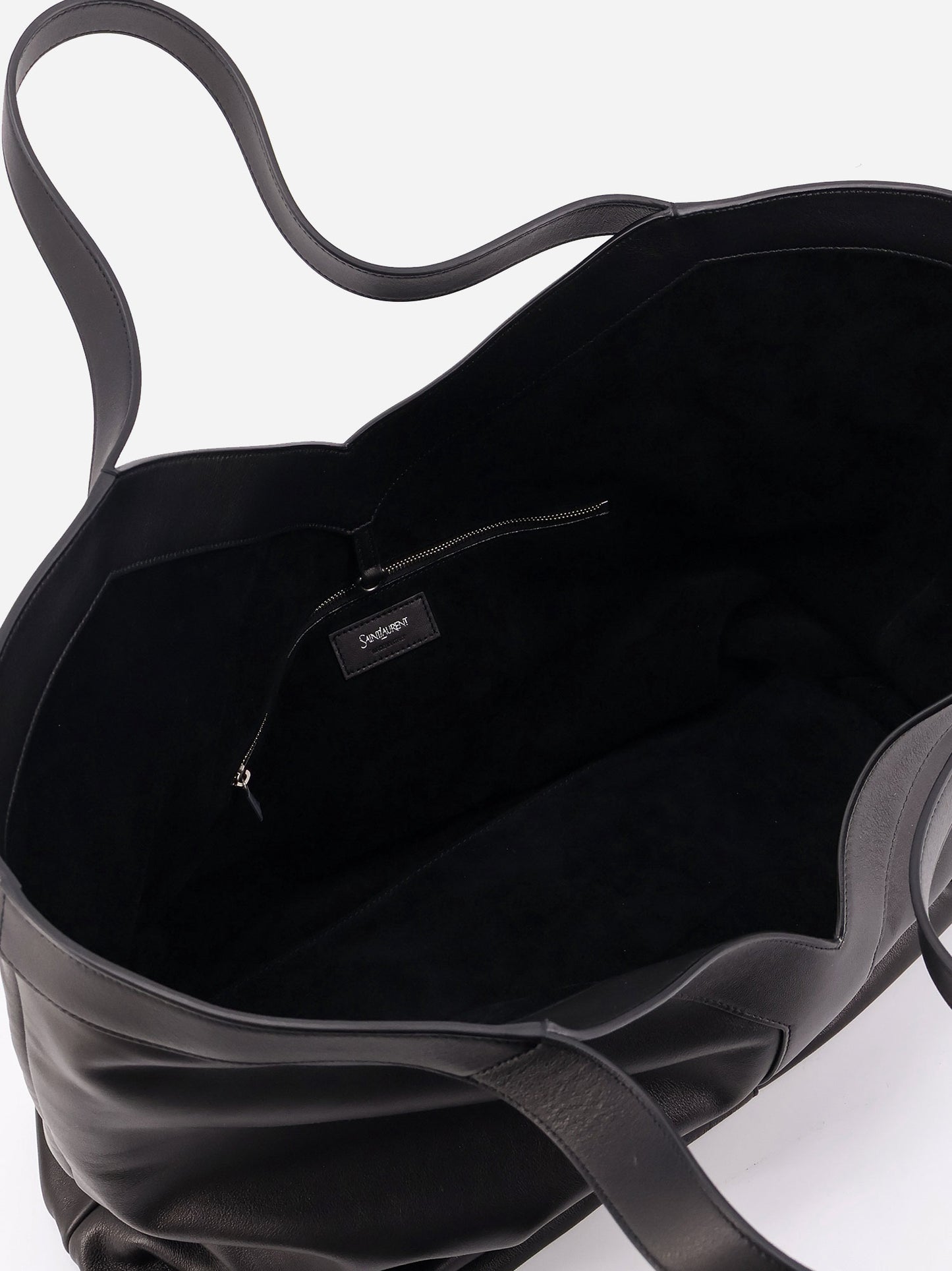 Y Oversize leather tote bag