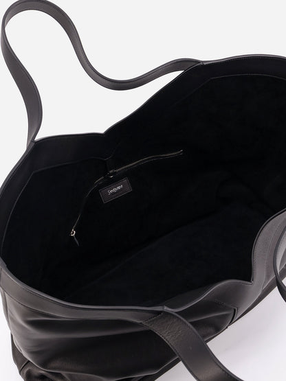 Y Oversize leather tote bag thumbnail