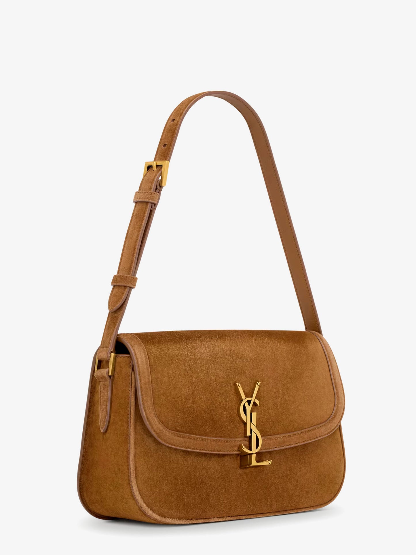 Solferino Medium suede shoulder bag