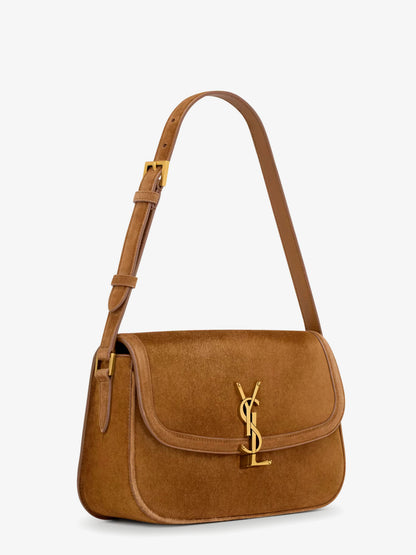 Solferino Medium suede shoulder bag thumbnail