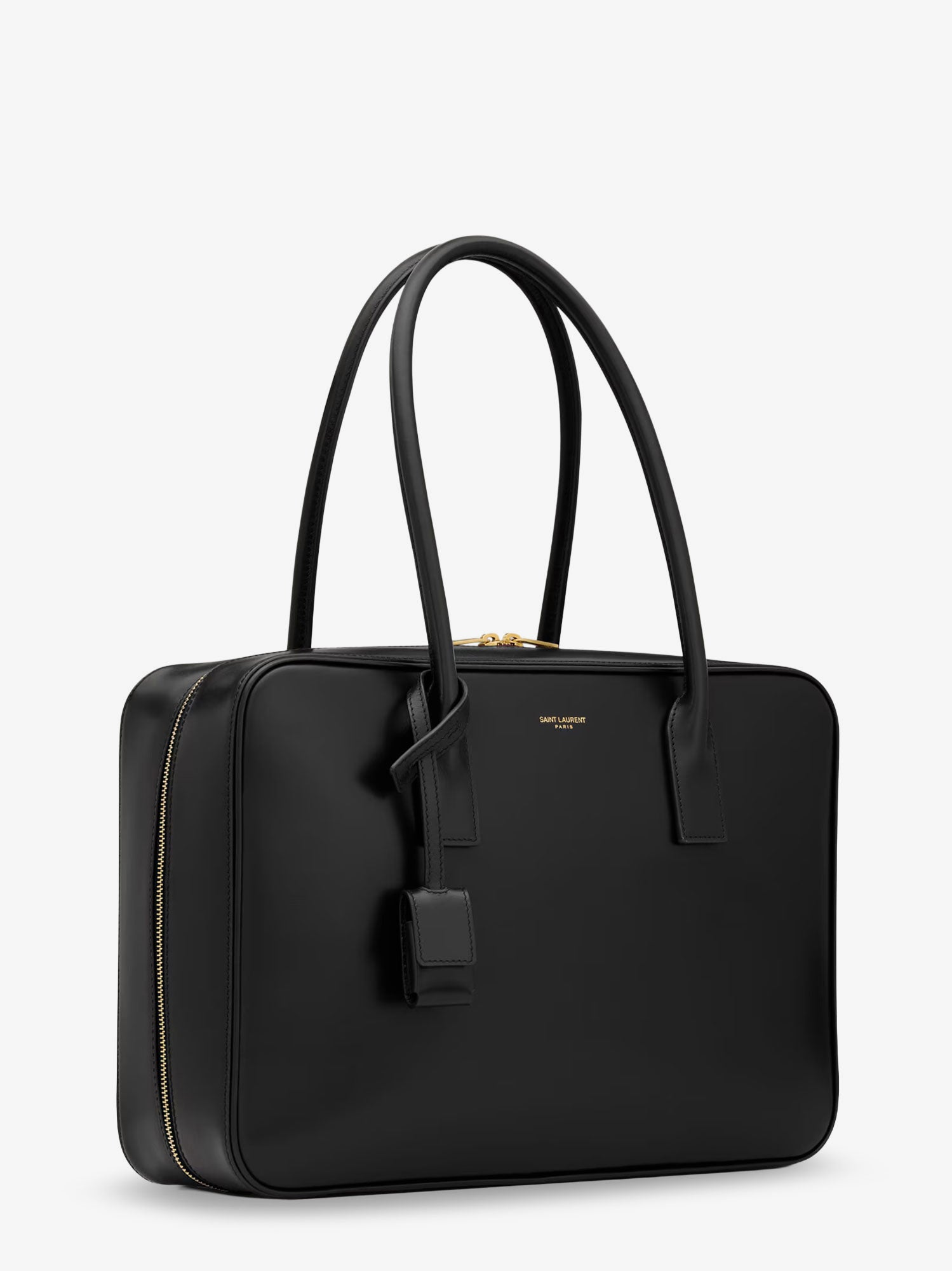 Sac de Jour in Box leather handbag with metal padlock detail SAINT