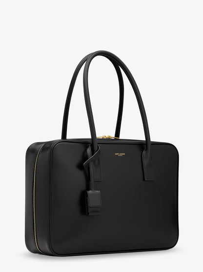 Sac de Jour in Box leather handbag with metal padlock detail thumbnail