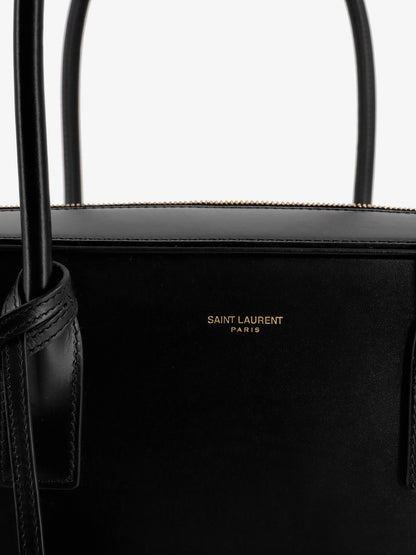 Sac de Jour in Box leather handbag with metal padlock detail thumbnail