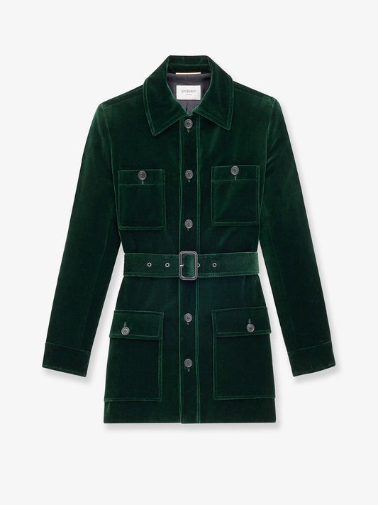 Sahariana velvet blazer