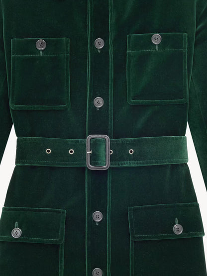 Sahariana velvet blazer thumbnail